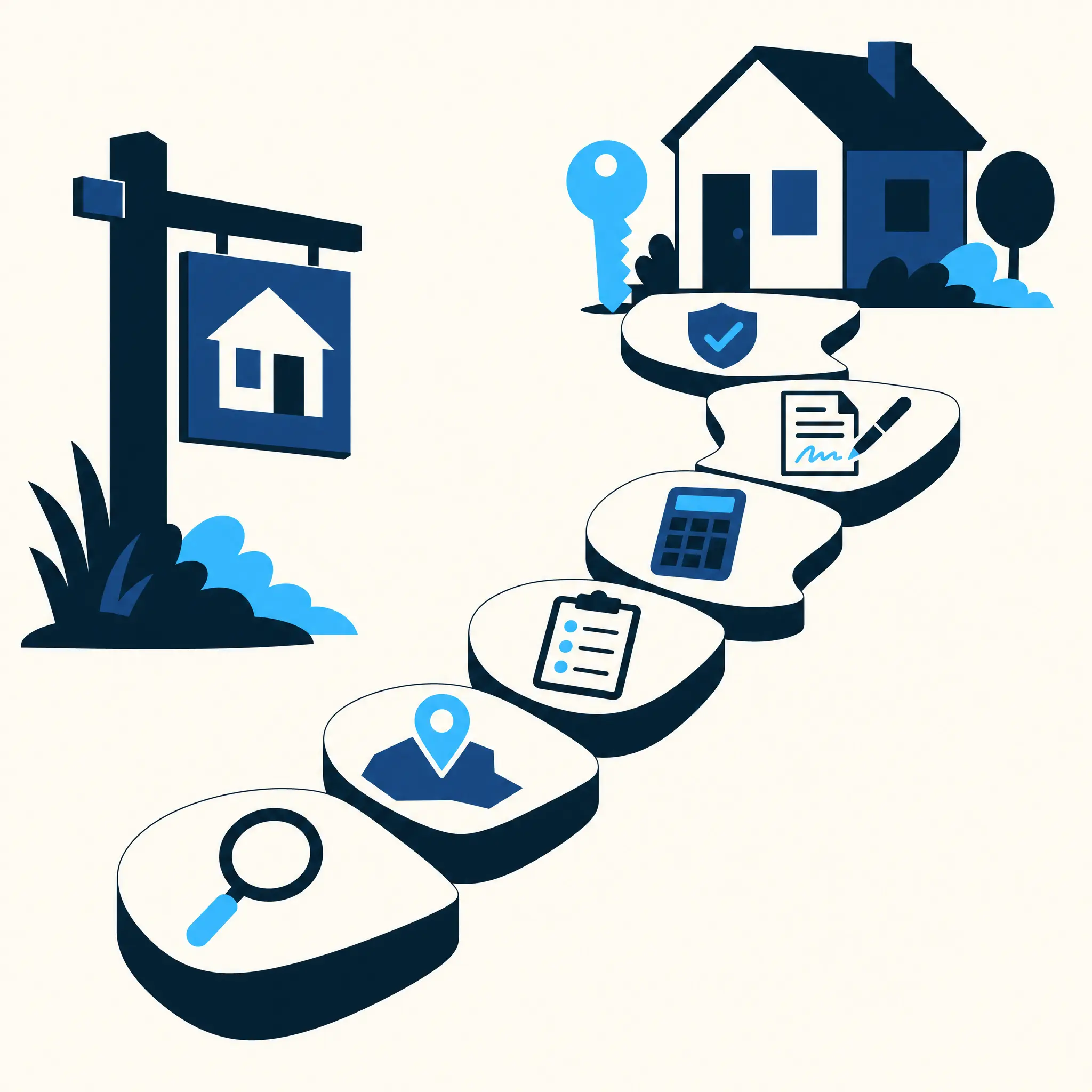 illustration representing the buying process